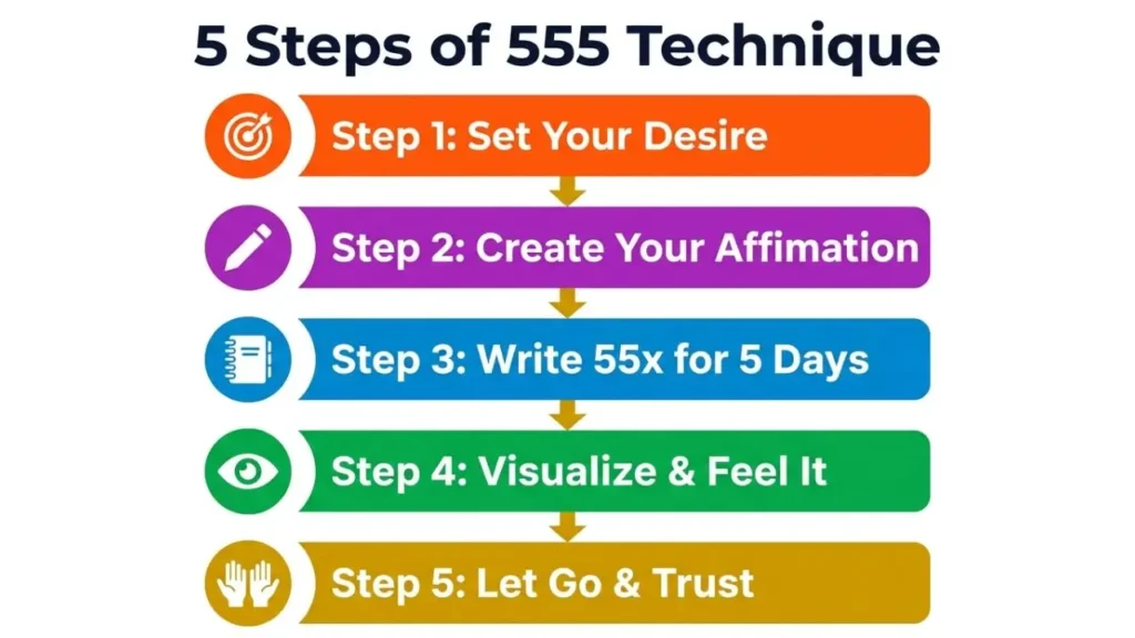 555 Manifestation Technique Step by Step