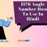 1176 Angel Number How To Use In Hindi