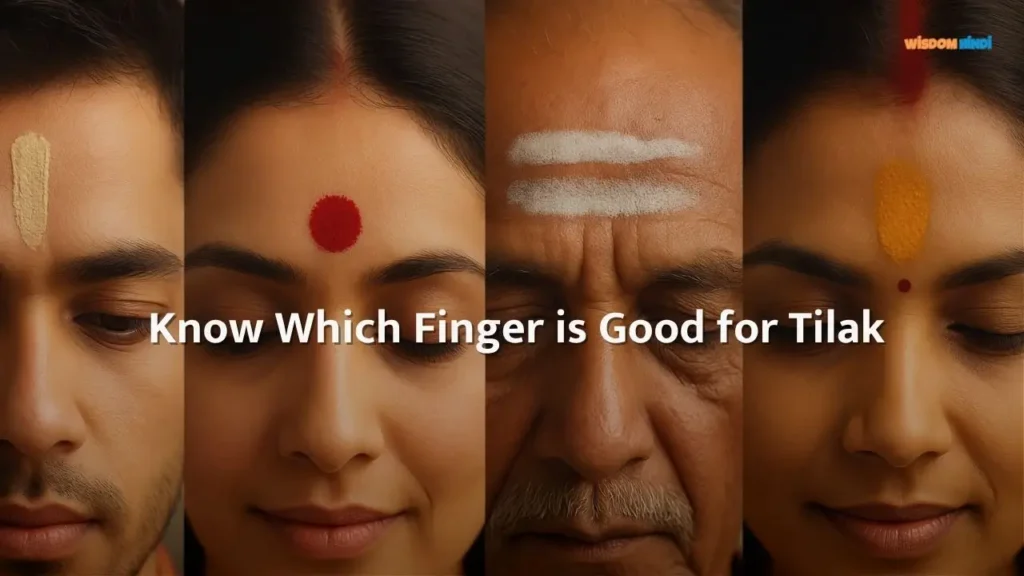 Which Finger is Good for Tilak