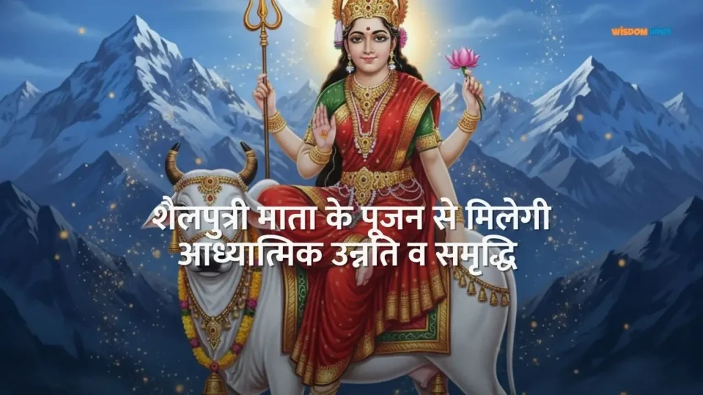 शैलपुत्री माता के पूजन से मिलेगी आध्यात्मिक उन्नति व समृद्धि Pratham Shailputri