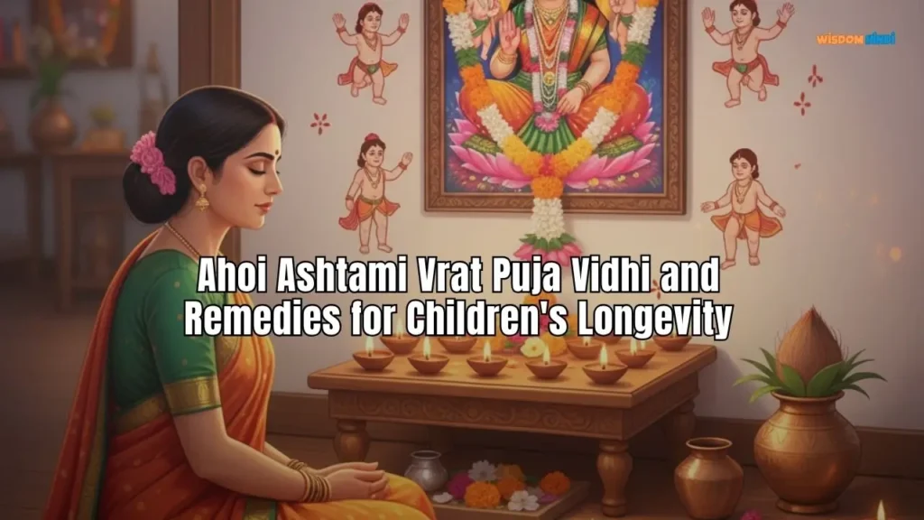 Ahoi Ashtami Vrat Puja Vidhi and Remedies for Children's Safety and Longevity Ahoi Ashtami Puja Vidhi In English
