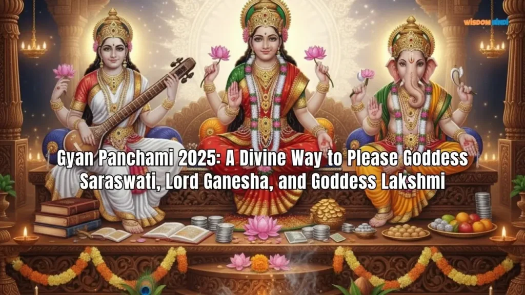 Gyan Panchami 2025: A Divine Way to Please Goddess Saraswati, Lord Ganesha, and Goddess Lakshmi Gyan Panchami 2025 Date