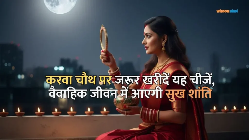 करवा चौथ पर जरूर खरीदें यह चीजें, वैवाहिक जीवन में आएगी सुख शांति Karwachauth Date 2025
