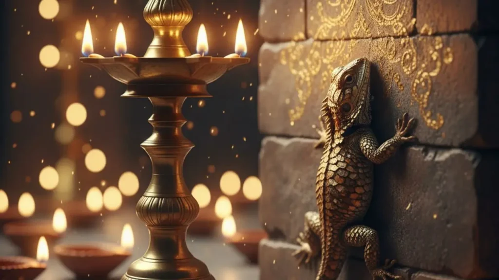 Seeing These Creatures on Diwali is an Auspicious Sign Meaning of Seeing a Lizard