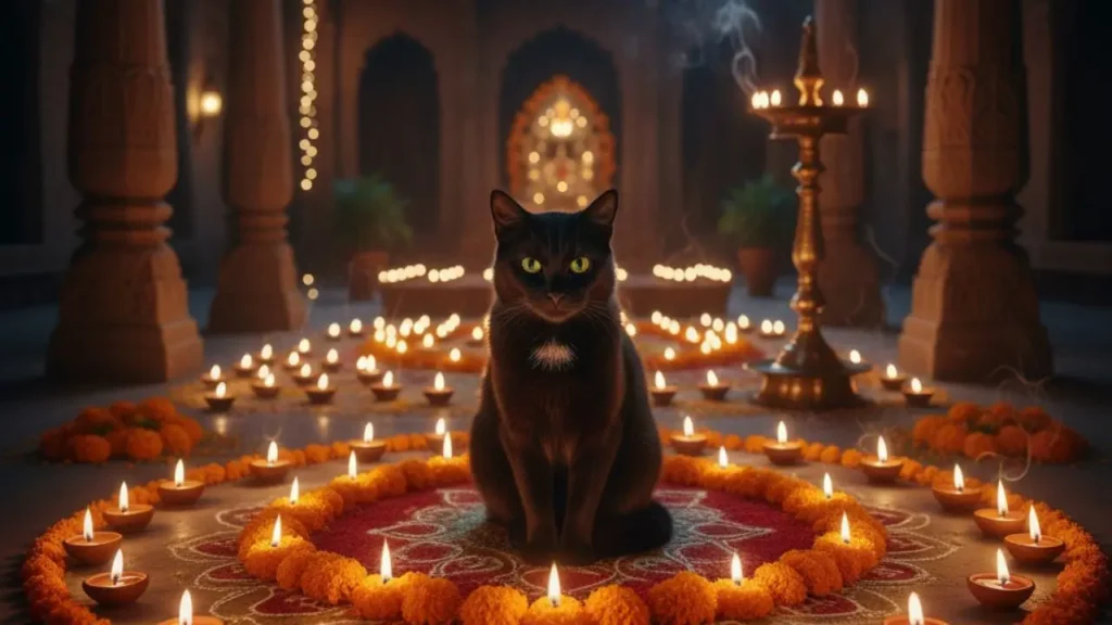 Seeing These Creatures on Diwali is an Auspicious Sign Seeing a Cat on Diwali Night