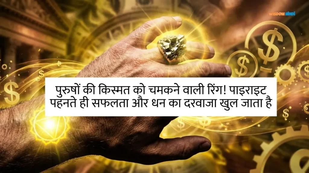 Pyrite Ring for Men in Hindi