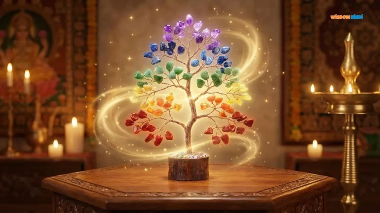 Seven Chakra Crystal Tree Placement