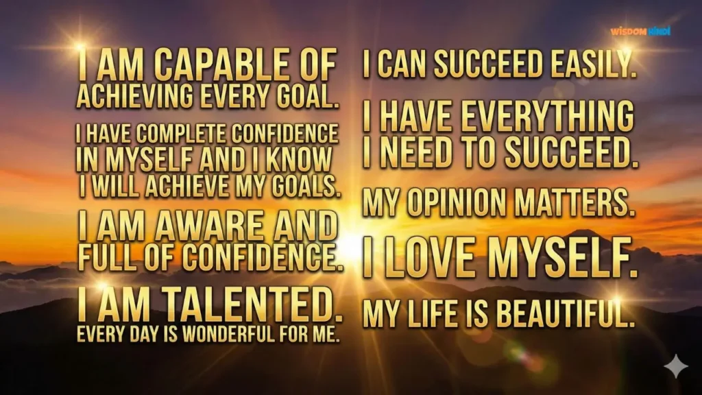 Affirmations for Confidence