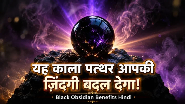 Black Obsidian Benefits: Shadow Energy साफ करें और जीवन बदलें Black Obsidian Benefits Hindi