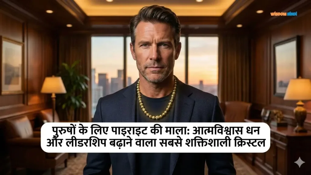 पुरुषों के लिए पाइराइट की माला: आत्मविश्वास धन और लीडरशिप बढ़ाने वाला सबसे शक्तिशाली क्रिस्टल Pyrite Stone for Men in Hindi