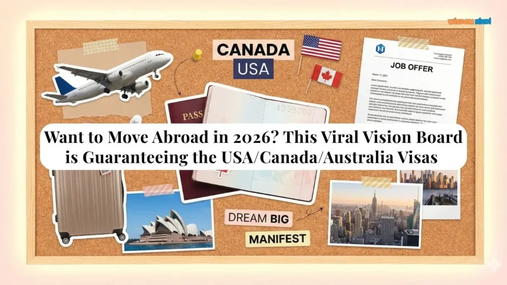 Want to Move Abroad in 2026? This Viral Vision Board is Guaranteeing the USA/Canada/Australia Visas Settle Abroad Vision Board