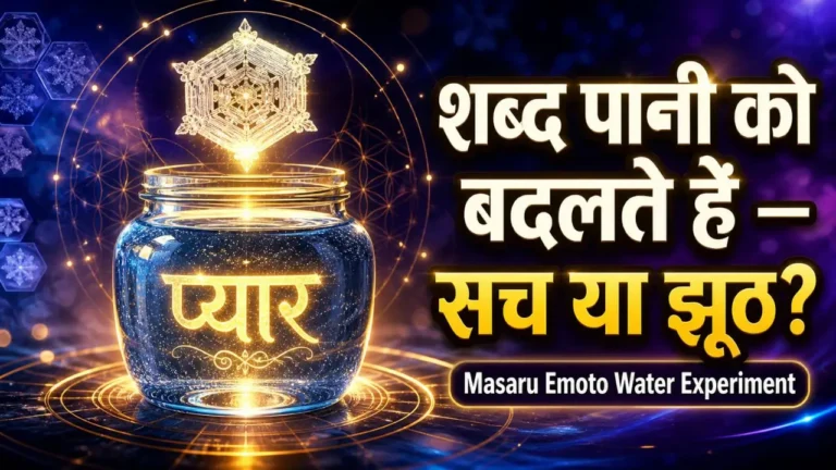 Masaru Emoto Water Experiment in Hindi