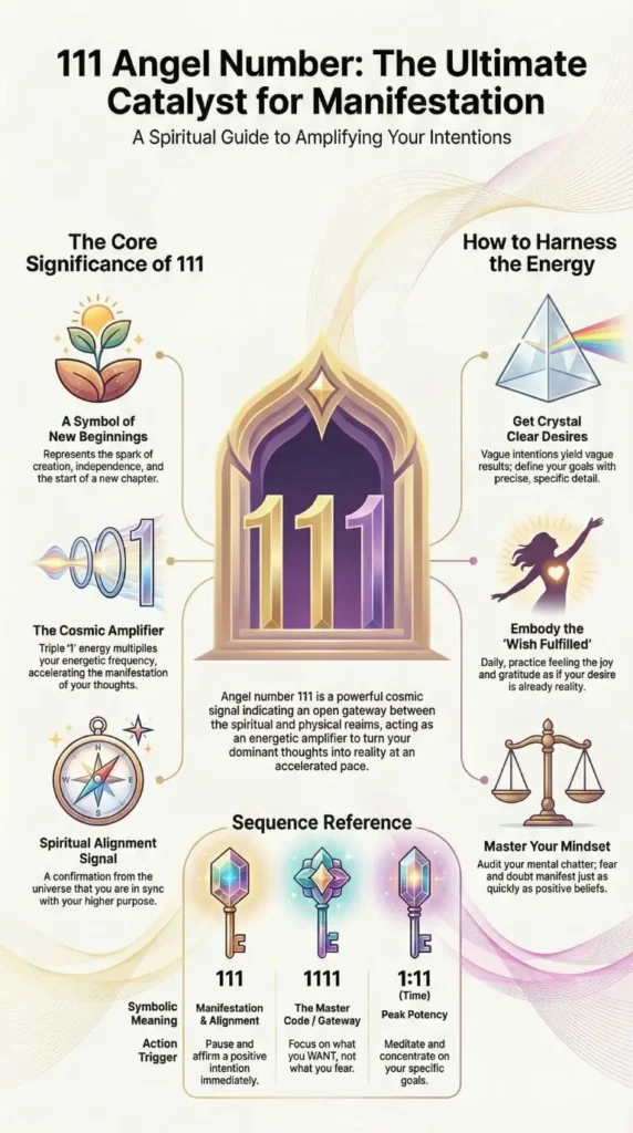 Angel Number 111 meaning for Manifestation