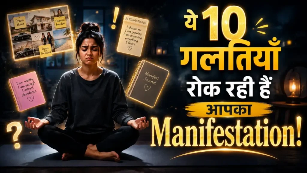 मेनिफेस्टेशन फेल क्यों होता है? ये 10 गलतियाँ तुरंत बंद करें Manifestation Mistakes Hindi