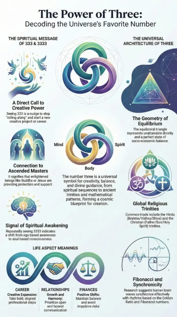 Angel Number 333 Meaning Infographic