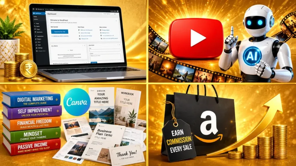Passive Income के 10 Ideas जो बदलेंगे आपकी Life 2026 Passive Income Ideas 1-4